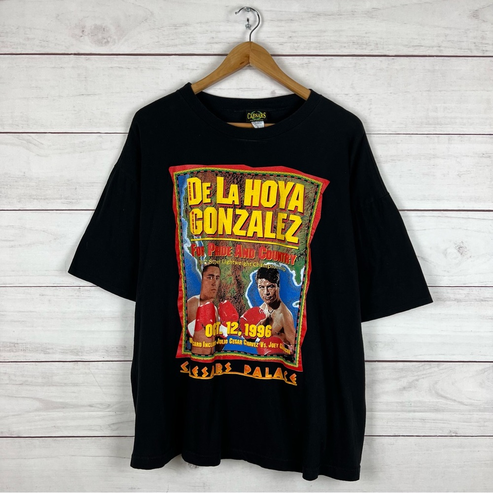 Vintage 1996 De La Hoya Boxing Champion T Shirt XL